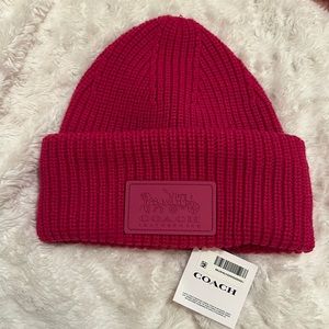 Coach patch beanie